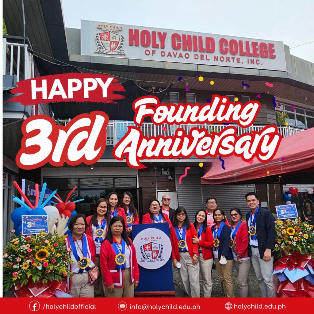 Holy Child College of Davao del Norte Celebrates 3rd Founding Anniversary!